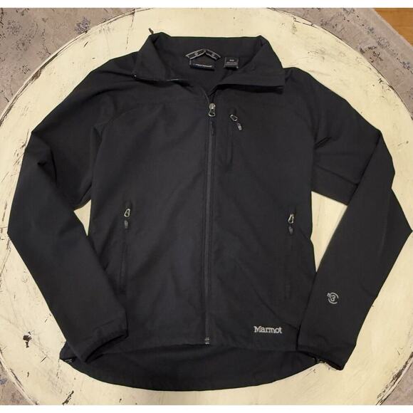 Marmot Black Full-Zip Tempo M3 Softshell Women's Jacket Size Medium Gorpcore - Picture 4 of 4